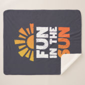 太陽におもしろいを示す標識 シェルパブランケット (正面(横))