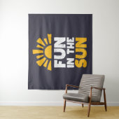 太陽におもしろいを示す標識 タペストリー (インサイチュ)