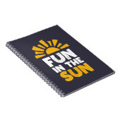 太陽におもしろいを示す標識 ノートブック (右側)