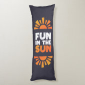 太陽におもしろいを示す標識 ボディピロー (裏面 (縦))