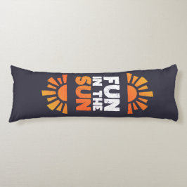 太陽におもしろいを示す標識 ボディピロー