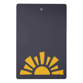 太陽におもしろいを示す標識 ミニクリップボード (裏面)