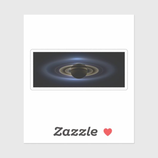 太陽によってバックライト付きの土星システムのモザイク。 シール (シート)