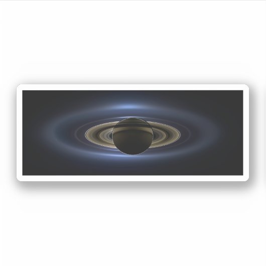 太陽によってバックライト付きの土星システムのモザイク。 シール (正面)