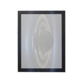 太陽によってバックライト付きの土星システムのモザイク。 ノートパッド (回転)