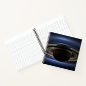 太陽によってバックライト付きの土星システムのモザイク。 ノートブック (内部)