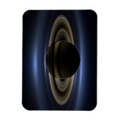 太陽によってバックライト付きの土星システムのモザイク。 マグネット (縦)