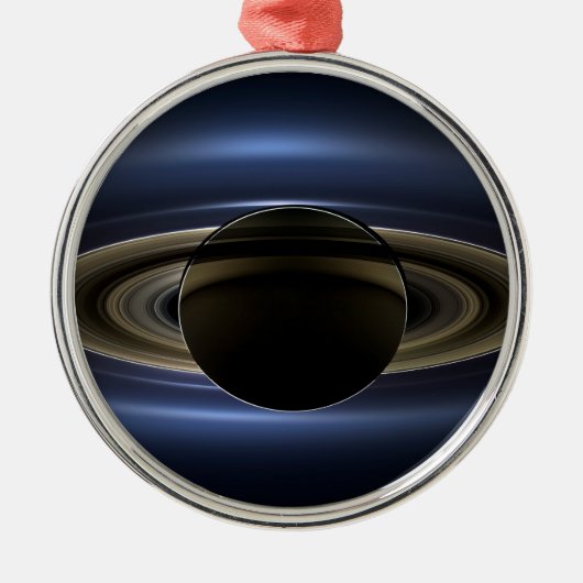太陽によってバックライト付きの土星システムのモザイク。 メタルオーナメント (正面)