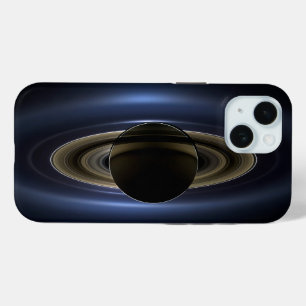 太陽によってバックライト付きの土星システムのモザイク。 iPhone 15ケース