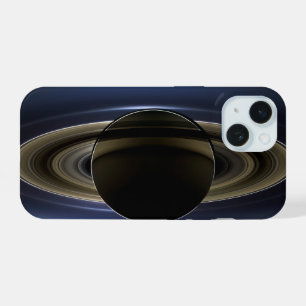太陽によってバックライト付きの土星システムのモザイク。 iPhone 15ケース
