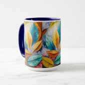 太陽にキスされたコスモス | モディリアーニリーフデザイン マグカップ (正面左)