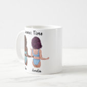 太陽にキスされた友情：私の親友との夏の雰囲気 コーヒーマグカップ (正面左)