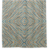 太陽にキスされた水の色 シャワーカーテン (正面)