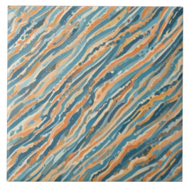 太陽にキスされた水の色 タイル