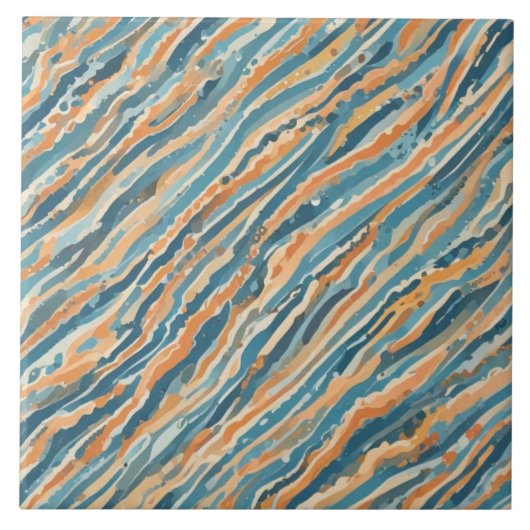 太陽にキスされた水の色 タイル (正面)