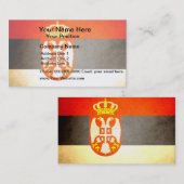 太陽にキスしたセルビア旗 名刺 (正面/裏面)