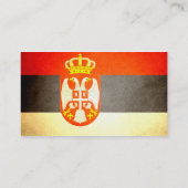 太陽にキスしたセルビア旗 名刺 (裏面)
