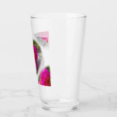 太陽にピンク色の花 タンブラーグラス (左)