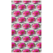 太陽にピンク色の花 テーブルクロス (正面)