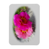 太陽にピンク色の花 マグネット (縦)