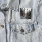 太陽に入るSnowyの砂利道 缶バッジ (インサイチュ)