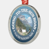 太陽に向かう(サイクリングC) メタルオーナメント (左)