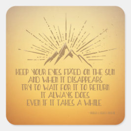 太陽に固定された目 スクエアシール