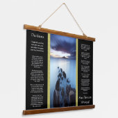 太陽に導くデシデラタ海歩道 吊り下げ型タペストリー (傾斜あり)