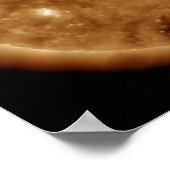 太陽に巨大なXクラス太陽ののフレアが噴出する ポスター (角)