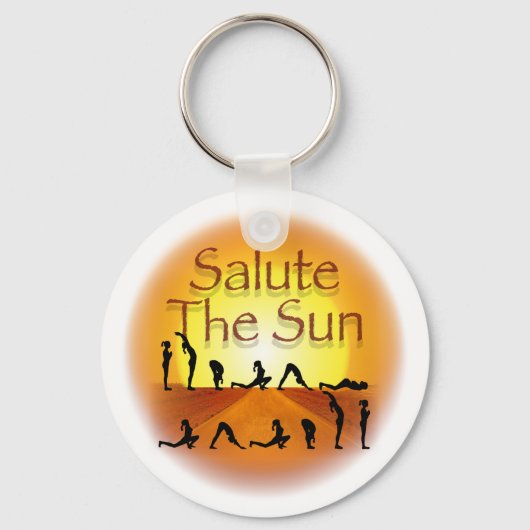 太陽に敬礼する キーホルダー (正面)