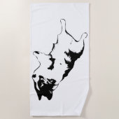 太陽に浸した転が ビーチタオル (正面)