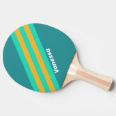 太陽に照らされたストライプ海の名前 卓球ラケット (横)