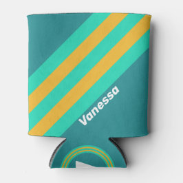 太陽に照らされたストライプ海の名前 缶クーラー