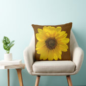 太陽に照らされたヒマワリ（ヘリアンサス） クッション (椅子)