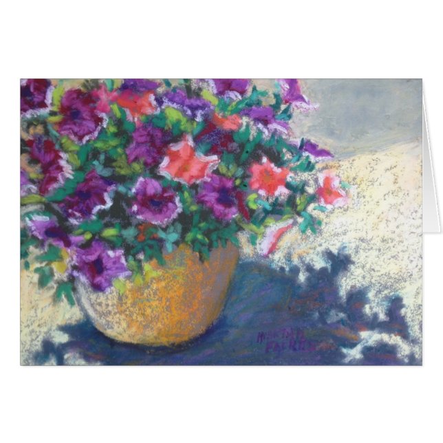 太陽に照らされたペチュニア (正面横)