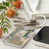 太陽に照らされた別荘I キーホルダー (正面右)