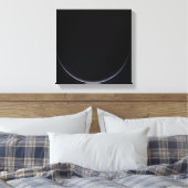 太陽に照らされた地球の三日月 キャンバスプリント (インサイチュ (寝室))