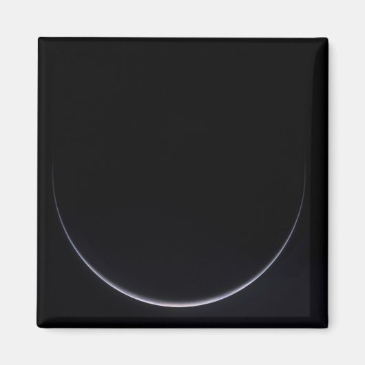 太陽に照らされた地球の三日月 マグネット (正面)