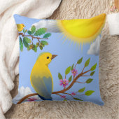 太陽に照らされた希望の木 クッション (ブランケット)