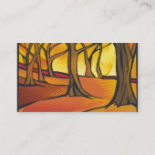 太陽に照らされた森林セット 名刺 (裏面)