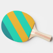 太陽に照らされた海はっきりしたのストライプ 卓球ラケット (横)