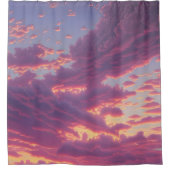 太陽に照らされた空 シャワーカーテン (正面)