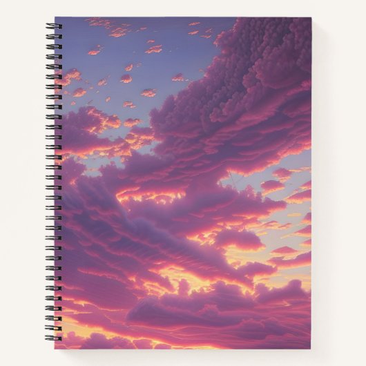 太陽に照らされた空 ノートブック (正面)