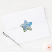 太陽に照らされた花弁 星シール (封筒)