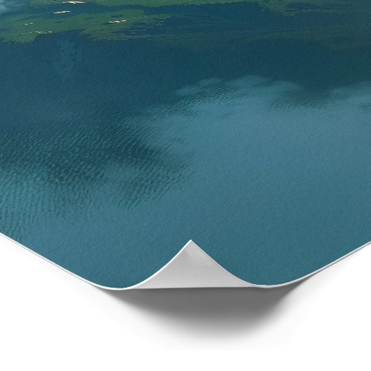 太陽に照らされた風船の旅 - 夢見るようなイラストスタイル ポスター (角)