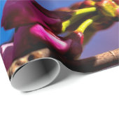 太陽に照らされた3つの桜花 ラッピングペーパー (ロールコーナー)