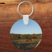 太陽に茶色の馬 キーホルダー (正面)