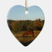 太陽に茶色の馬 セラミックオーナメント (右)