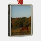 太陽に茶色の馬 メタルオーナメント (右)