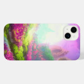 太陽に魅了された白熱［赤熱］光を放つ庭 iPhoneケース (裏面横)